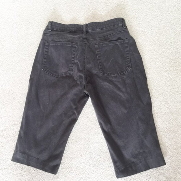 Gap Womens Capri Pants Black Boot Cut Stretch 8 - Picture 2 of 5